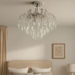 Candelabru Cristal EDINBURGH Eleganza, 5xE27, Diametru 47cm, Crom Lucios - imagine 5