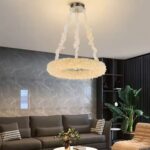 Candelabru Cristal PRAGA Magno, 33W, Lumina Calda/Rece/Neutra, Diametru 55cm, Auriu, Inaltime Reglabila - imagine 4