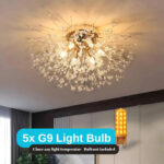 Candelabru Cristal RONDO Vivace, 5x G9, Diametru 40cm, Auriu Lucios - imagine 3