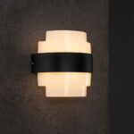 Aplica LED MONT BLANC, 12W, lumina Calda, Negru