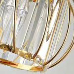 Lustra Cora 1XE27, Auriu, Metal si Cristal - imagine 3