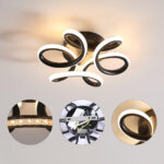 Lustra LED VERTEX HELIX, 15W, lumina Rece/Calda/Neutra, Negru - imagine 3