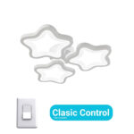 Lustra LED STELARIUM 22W, 3 Stelute, lumina Rece, Alb - imagine 4