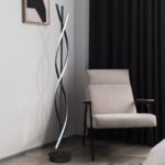 Lampadar LED Upsilon, 48W, 3000K/4000K/6000K, Metal si Acril, Negru - imagine 4