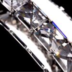 Lustra LED suspendata cu telecomanda si cristal PRISM ANTEA 40W, 2 Cercuri, lumina Rece/Calda/Neutra, Dimabila, Crom Lucios, Inaltime Reglabila - imagine 3