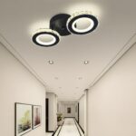 Lustra LED cu telecomanda si cristal NOVA ROTONDA 29W, 2 Cercuri, lumina Rece/Calda/Neutra, Dimabila, Negru - imagine 5