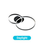 Lustra LED cu telecomanda RINOVA 66W, 2 Cercuri, lumina Rece/Calda/Neutra, Dimabila, Negru - imagine 5