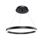 Lustra LED suspendata cu telecomanda ANINA 33W, 1 Cerc, lumina Rece/Calda/Neutra, Dimabila, Negru, Inaltime Reglabila - imagine 5