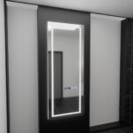 Oglinda LED Rectangulara, 60x150cm, Alessia Senzor Radar Marcello, Sistem Dezaburire, Ceas & Termometru, Dimabila, Dressing Couture