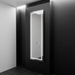 Oglinda LED Rectangulara, 45x140cm, Giulia Senzor Radar Marcello, Sistem Dezaburire, Ceas & Termometru, Dimabila, Dressing Couture