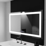 Oglinda LED Rectangulara, 160x80cm, Verite MotionGlow Marcello, Sistem Dezaburire, Ceas & Termometru, Dimabila