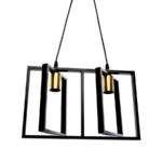 Pendul Patrisi 2x E27 Negru