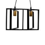 Pendul Patrisi 2x E27 Negru - imagine 3