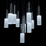 Pendul NEPTUNIA 80W, 10 Elemente, lumina Rece/Calda/Neutra, Crom Lucios, Inaltime Reglabila - imagine 4