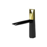 Baterie Lavoar, Alama Sanitara, Negru cu Auriu, 10107H/G - imagine 3