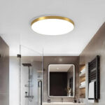 Plafoniera LED SOLIS 27cm 20W Lumina Rece Auriu