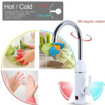 Robinet Electric Instant pentru Apa Calda, Afisaj LCD, Alb, LZ-501X - imagine 3