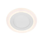 Spot LED Rotund, 9W, 3000K/6500K, Trei Functii, Incastrat, Alb - imagine 3