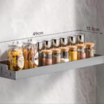Suport Accesorii 49cm Aluminiu Gri Inchis - imagine 3