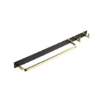 Suport Prosop si Accesorii Baie Negru Auriu GJ621 - imagine 3
