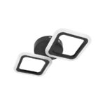 Lustra LED PULSARIS 22W, 2 Patrate, lumina Rece/Calda/Neutra, Negru - imagine 4