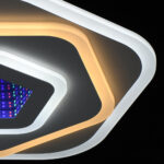 Lustra LED NEXA 3D 39W, Diametru 23cm, lumina Rece/Calda/Neutra , Alb - imagine 3