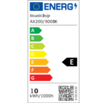 Aplica LED de Exterior Mack, Lungime 90cm, 10W, IP65, Metal, Liniar, Negru - imagine 5