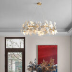 Candelabru Cristal Alpha 8XG9 Auriu Inaltime Reglabila - imagine 4