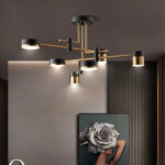 Lustra LED Ionitus 72W Negru, Brate, Metal - imagine 5