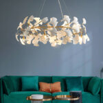 Candelabru Cristal Alpha 8XG9 Auriu Inaltime Reglabila - imagine 5