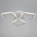 Lustra LED ERIKA 24W, 3 Patrate, lumina Neutra, Alb - imagine 5