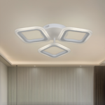Lustra LED ERIKA 24W, 3 Patrate, lumina Neutra, Alb