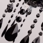 Candelabru Cristal AUGUST Eleganza, 3xE14, Diametru 48cm, Negru, Inaltime Reglabila - imagine 3