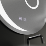 Oglinda LED Rotunda, 70cm, Orbis Touch, Sistem Dezaburire, Dimabila - imagine 3