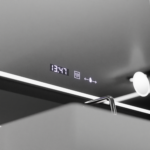 Oglinda LED Rectangulara 120x80 Aura Riflesso Puro MotionGlow Marcello, Sistem Dezaburire, Termometru si Ceas, Dimabila - imagine 3