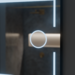 Oglinda LED Rectangulara, 160x80cm, Senzor MotionGlow Marcello, Sistem Dezaburire, Ceas & Termometru, Lupa Cosmetica, Dimabila - imagine 5