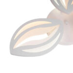 Lustra LED cu telecomanda ORCHID 39W, 3 Petale, lumina Rece/Calda/Neutra, Dimabila, Alb - imagine 3