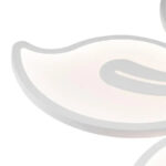 Lustra LED cu telecomanda JASMINE 66W, 5 Petale, lumina Rece/Calda/Neutra, Dimabila, Alb - imagine 3