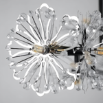 Candelabru Cristal PETERHOF Magno, Diametru 62cm, 25XG4, Negru, Inaltime Reglabila - imagine 5