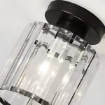 Lustra Georgiana 1x E27 Negru - imagine 3