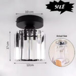 Lustra Georgiana 1x E27 Negru - imagine 4