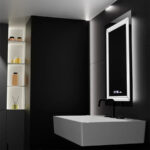 Oglinda LED Rectangulara, 60x80cm, Venezia Senzor MotionGlow Marcello, Sistem Dezaburire, Ceas & Termometru, Dimabila, Lumina Calda Neutra Rece 3000K/4000K/6000K - imagine 5