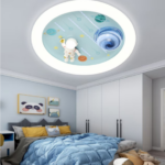 Lustra LED CONSTELATION cu telecomanda 63W, Diametru 50cm, lumina Rece/Calda/Neutra, Alb Albastru