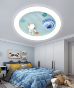 Lustra LED CONSTELATION cu telecomanda 63W, Diametru 50cm, lumina Rece/Calda/Neutra, Alb Albastru