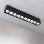 Proiector LED Liniar Aplicat Grila 15W, Lumina Neutra 4000K, 10 surse, 27 x 3.5 x 6.5 cm