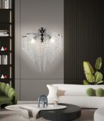 Aplica Cristal Sapphire 2x E14 Crom Lucios, Siraguri de cristale - imagine 3