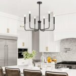 Lustra Metalic AVANT, tip Pendul cu brate, D63 cm Rotunda, 6xE14, Negru - imagine 4