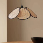 Lustra Vintage LV825, 1xE27, Rustic Barn, Diametru 80cm, Lemn si Metal, Negru - imagine 4