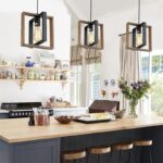 Lustra Vintage LV560/1BK, 1xE27, Rustic Barn, Lemn si Metal, Negru - imagine 4