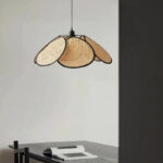 Lustra Vintage LV825, 1xE27, Rustic Barn, Diametru 80cm, Lemn si Metal, Negru - imagine 3
